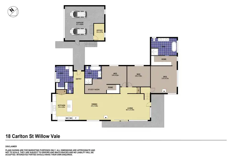 Floorplan of Homely house listing, 18 Carlton Street, Willow Vale NSW 2575