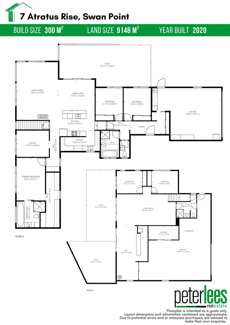 Floorplan of Homely house listing, 7 Atratus Rise, Swan Bay TAS 7252