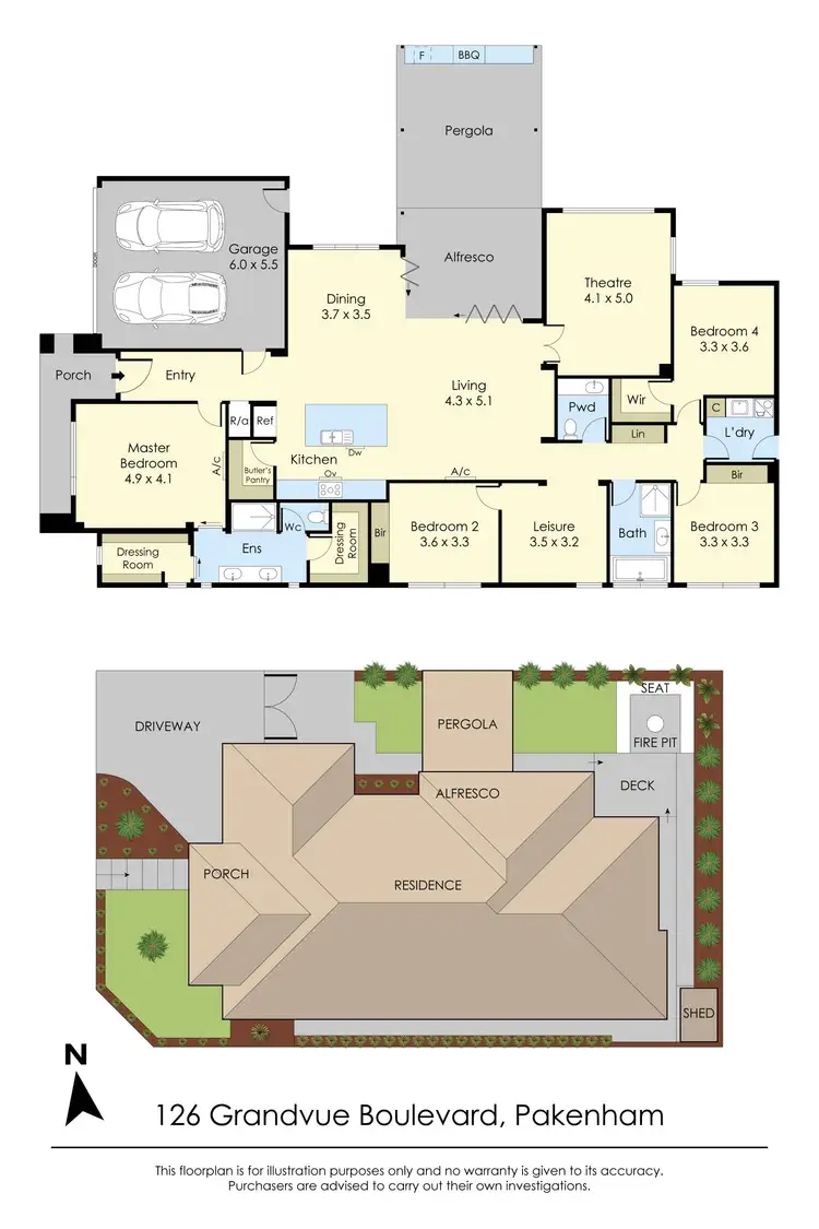 Floorplan of Homely house listing, 126 Grandvue Boulevard, Pakenham VIC 3810