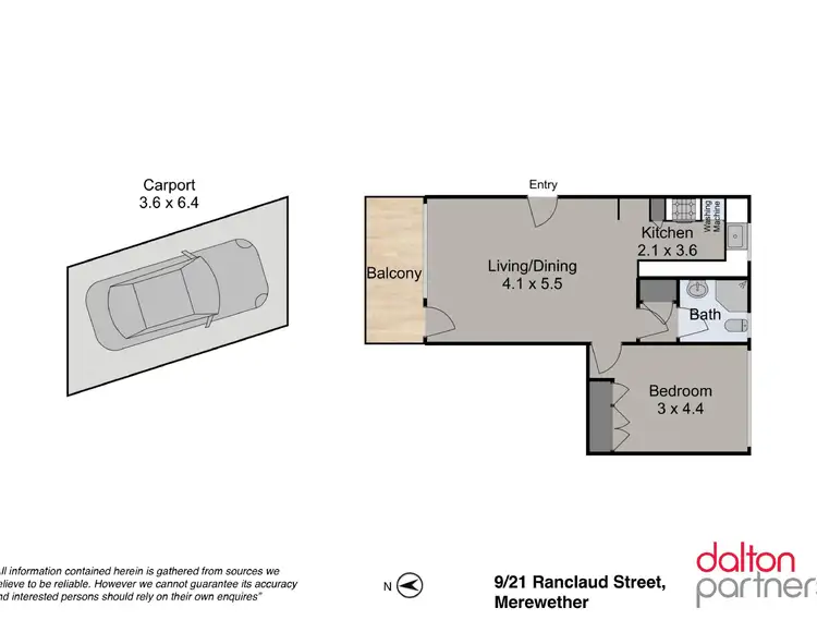 Floorplan of Homely unit listing, 9/21 Ranclaud Street, Merewether NSW 2291