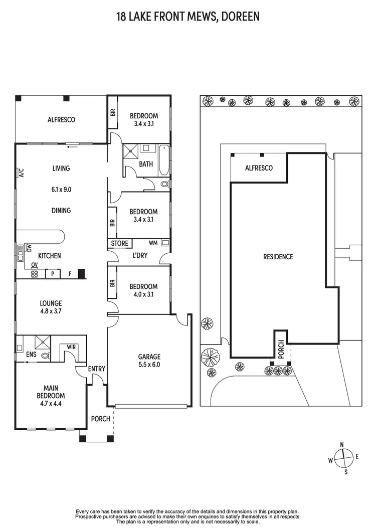 Floorplan of Homely house listing, 18 Lake Front Mews, Doreen VIC 3754
