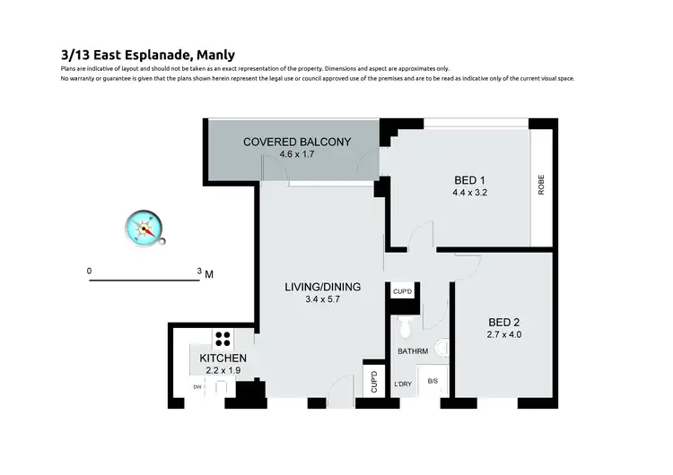 Floorplan of Homely unit listing, G3/13 East Esplanade, Manly NSW 2095