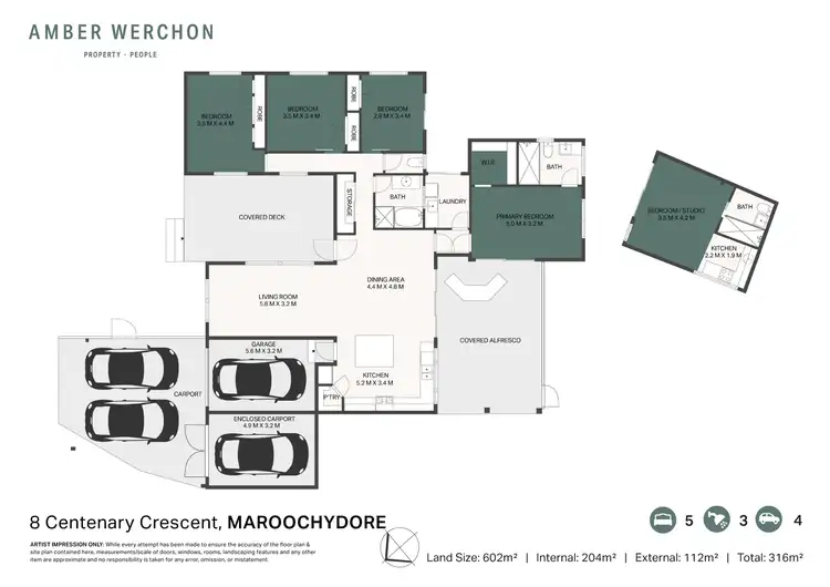 Floorplan of Homely house listing, 8 Centenary Crescent, Maroochydore QLD 4558