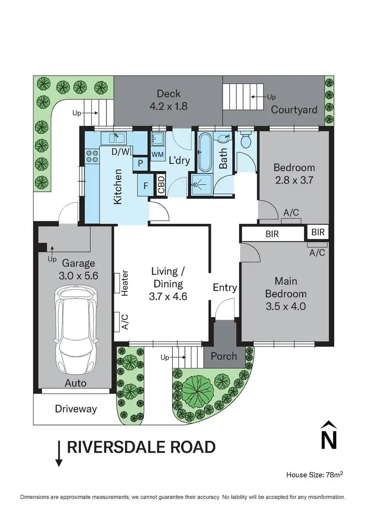 Floorplan of Homely unit listing, 4/1215 Riversdale Road, Box Hill South VIC 3128