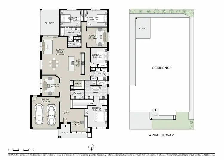 Floorplan of Homely house listing, 4 Yirrilil Way, Strathfieldsaye VIC 3551