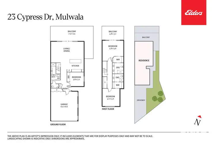 Floorplan of Homely townhouse listing, 23 Cypress Drive, Mulwala NSW 2647