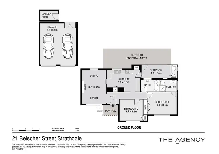 Floorplan of Homely house listing, 21 Beischer Street, Strathdale VIC 3550