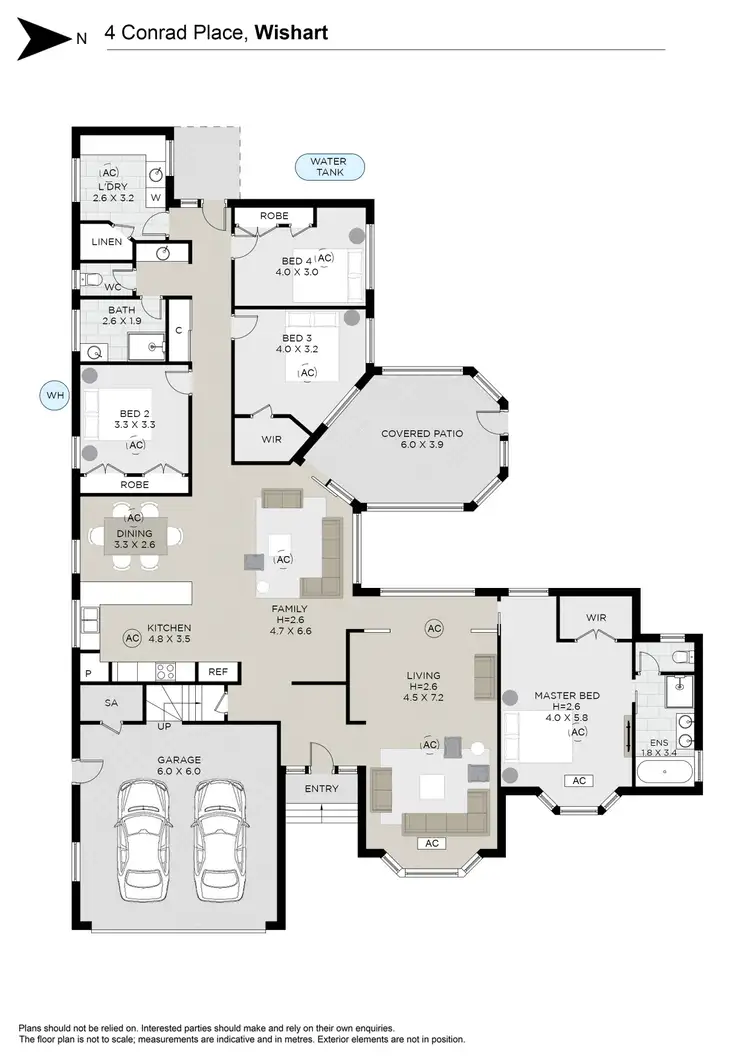 Floorplan of Homely house listing, 4 Conrad Place, Wishart QLD 4122
