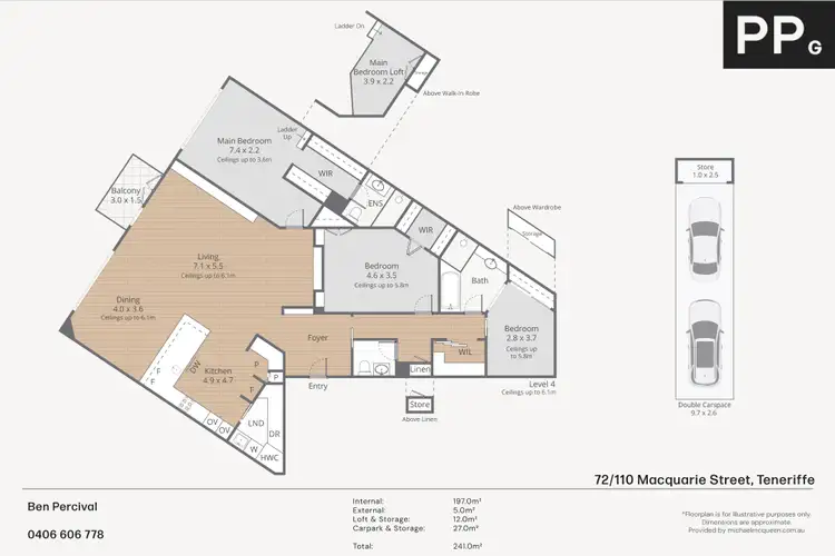 Floorplan of Homely apartment listing, 72/110 Macquarie Street, Teneriffe QLD 4005