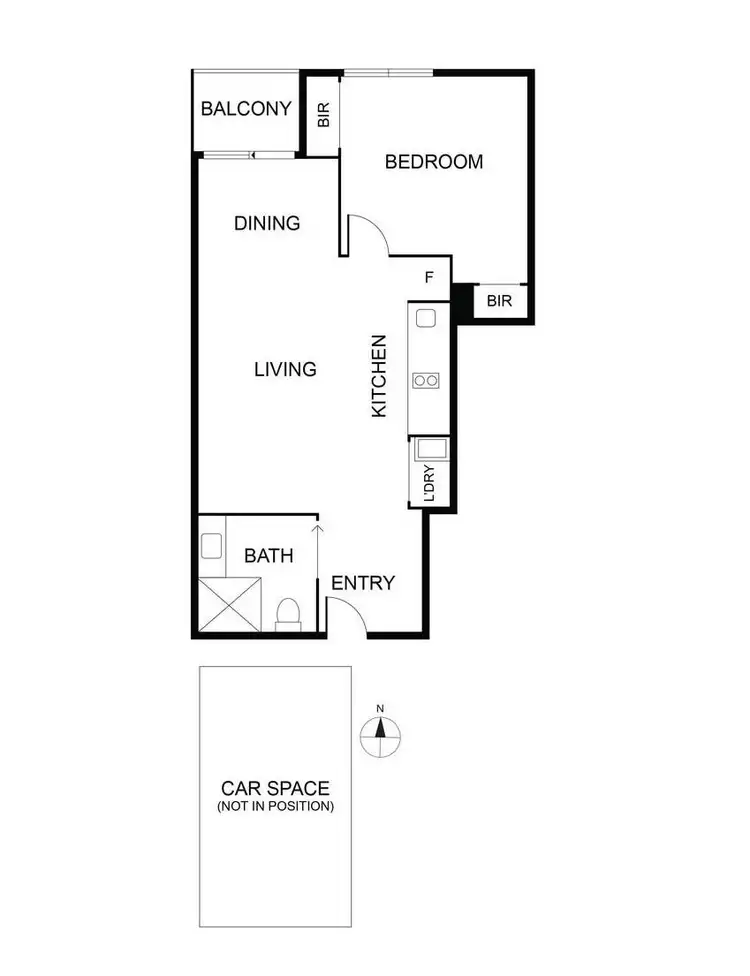 Floorplan of Homely unit listing, 408/495 Rathdowne Street, Carlton VIC 3053