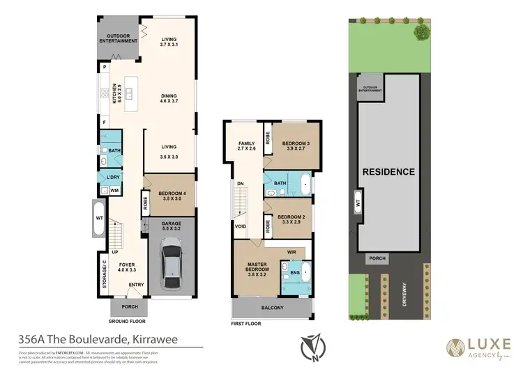 Floorplan of Homely house listing, 356A The Boulevarde, Kirrawee NSW 2232