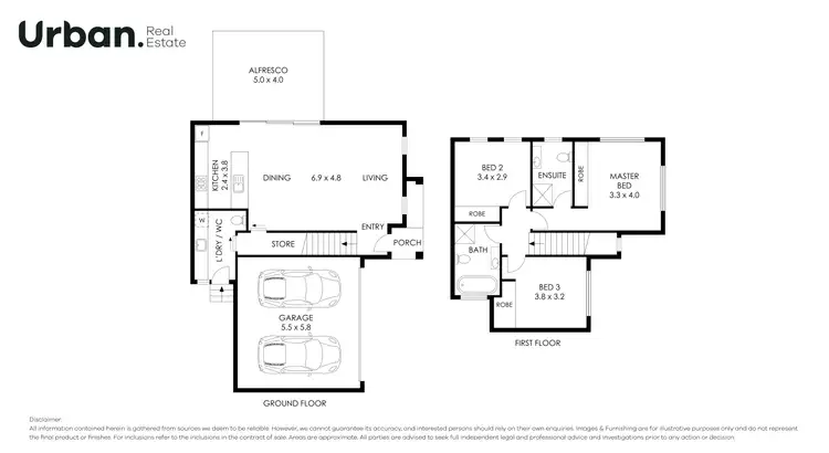 Floorplan of Homely townhouse listing, 2 Kiah Close, Tullimbar NSW 2527