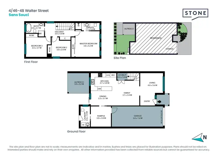 Floorplan of Homely townhouse listing, 4/46-48 Walter Street, Sans Souci NSW 2219