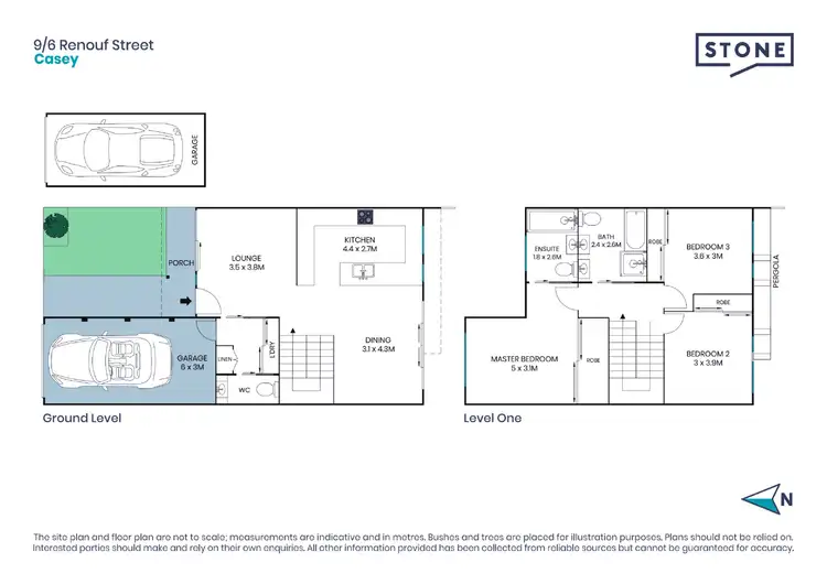 Floorplan of Homely townhouse listing, 9/6 Renouf Street, Casey ACT 2913