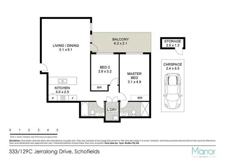 Floorplan of Homely unit listing, 333/129C Jerralong Drive, Schofields NSW 2762