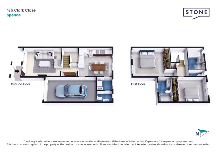 Floorplan of Homely townhouse listing, 4/6 Clark Close, Spence ACT 2615