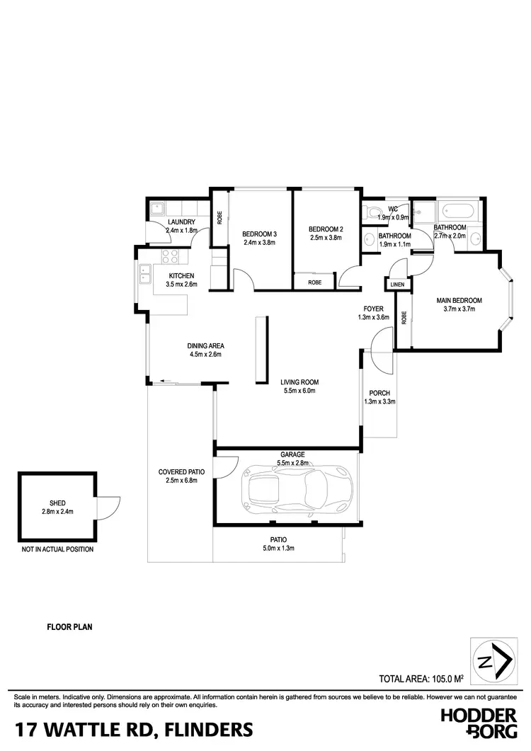Floorplan of Homely house listing, 17 Wattle Road, Flinders NSW 2529