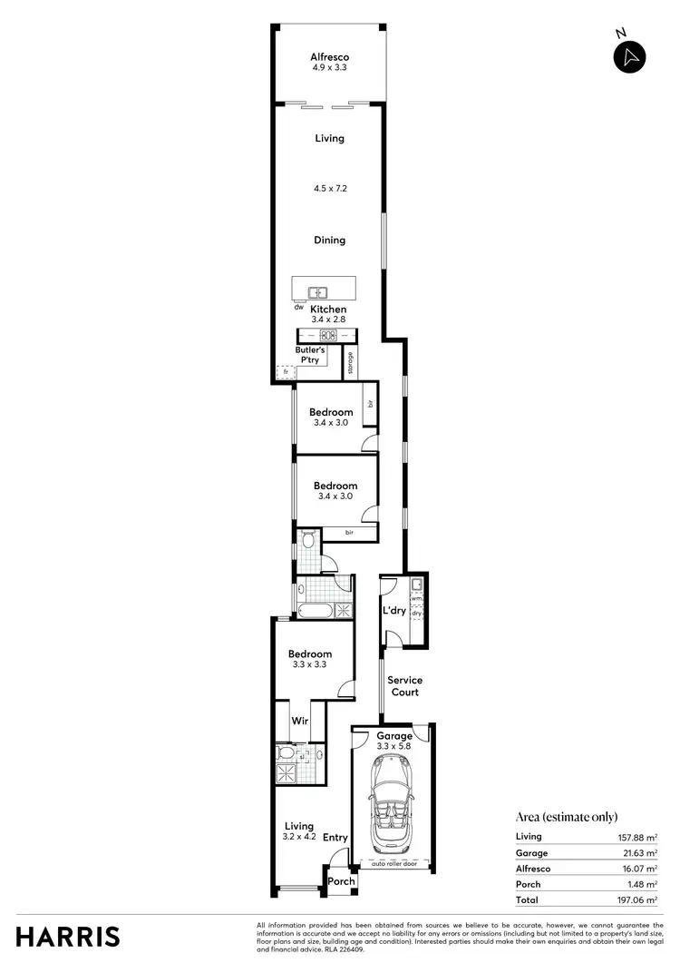 Floorplan of Homely house listing, 1-3/3 Richardson Avenue, Tranmere SA 5073