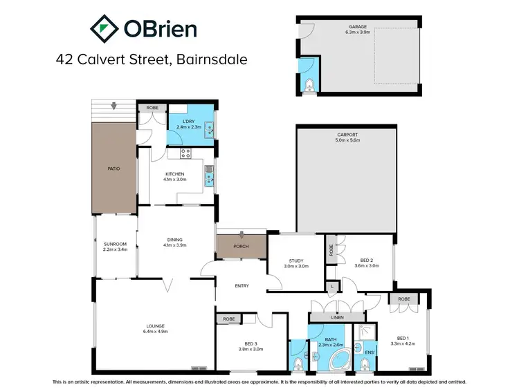 Floorplan of Homely house listing, 42 Calvert Street, Bairnsdale VIC 3875