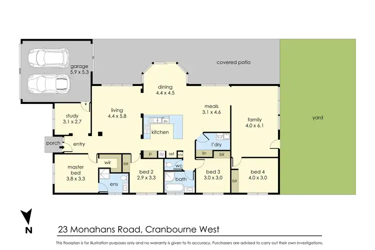 Floorplan of Homely house listing, 23 Monahans Road, Cranbourne West VIC 3977