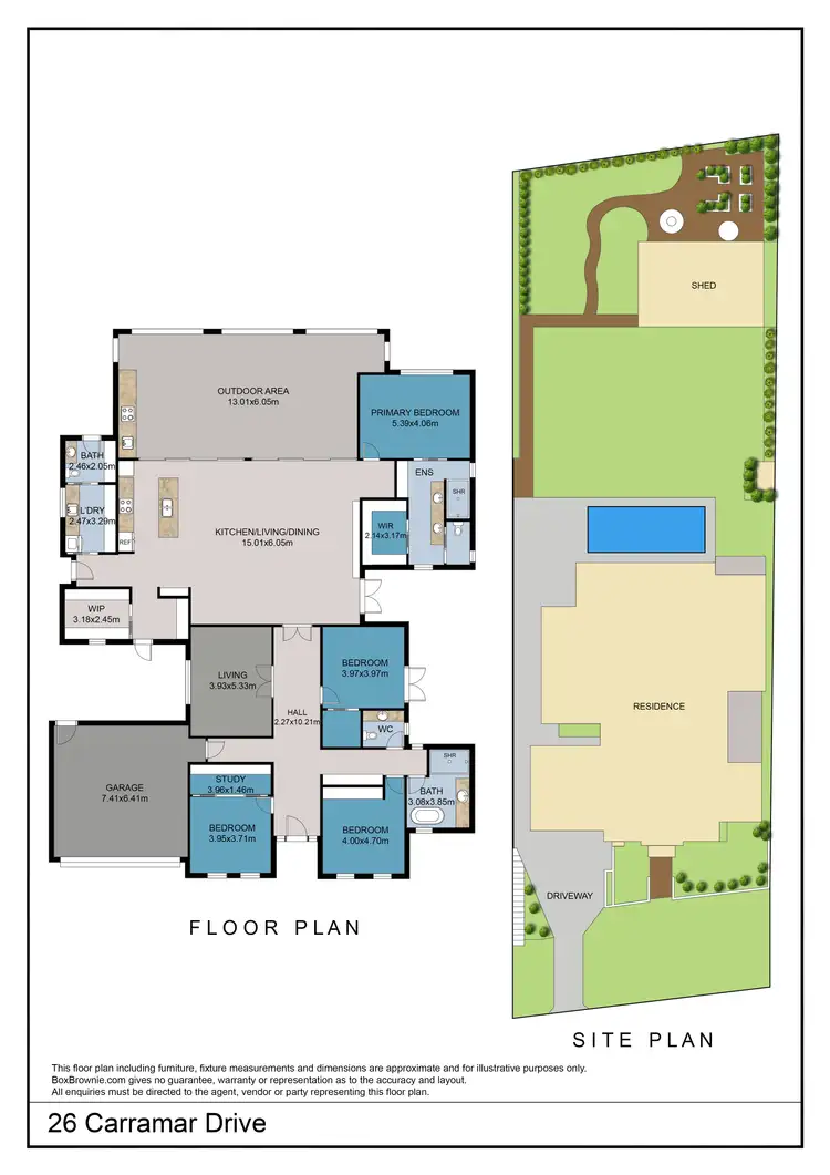 Floorplan of Homely house listing, 26 Carramar Drive, Gol Gol NSW 2738