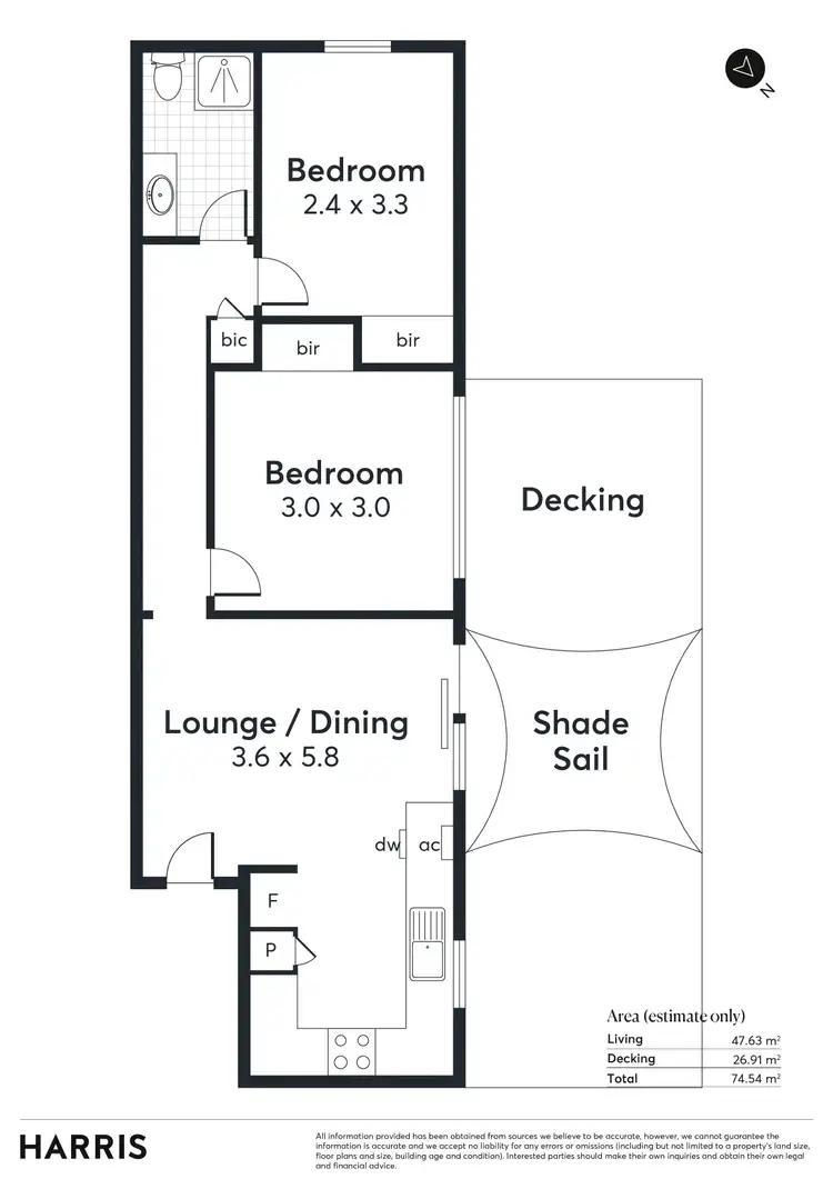 Floorplan of Homely unit listing, 12/17 Adelphi Terrace, Glenelg North SA 5045