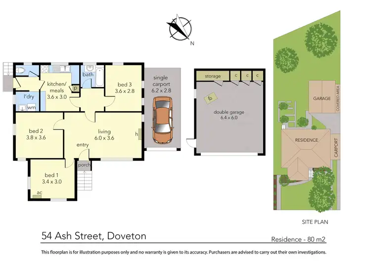 Floorplan of Homely house listing, 54 Ash Street, Doveton VIC 3177
