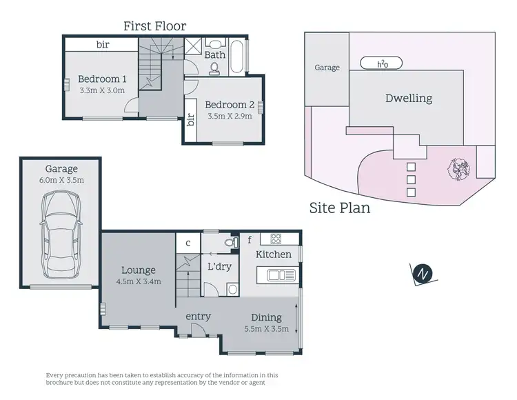 Floorplan of Homely townhouse listing, 5 Glenorchy Way, South Morang VIC 3752