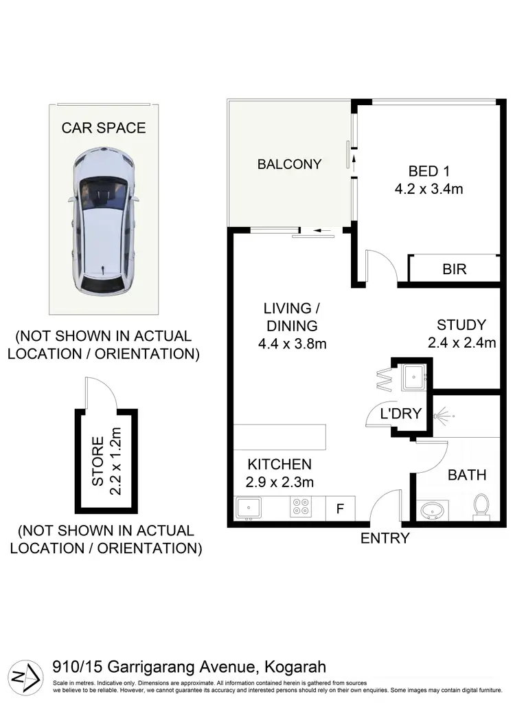 Floorplan of Homely apartment listing, 910/15 Garrigarrang Avenue, Kogarah NSW 2217
