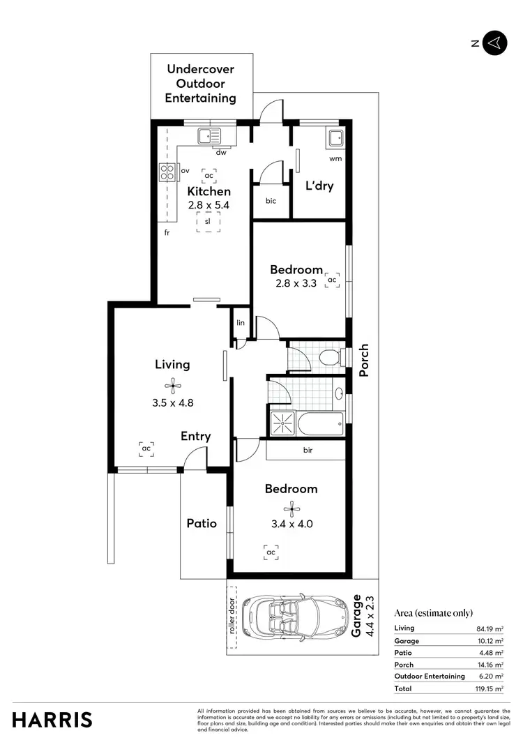 Floorplan of Homely unit listing, 5/48 Augusta Street, Glenelg East SA 5045