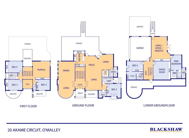 Floorplan of Homely house listing, 20 Akame Circuit, O'malley ACT 2606