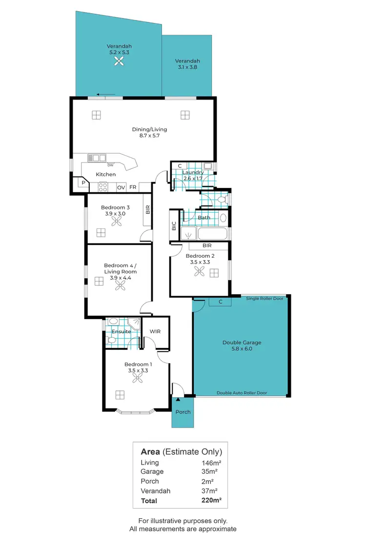 Floorplan of Homely house listing, 2A Newhaven Terrace, South Brighton SA 5048