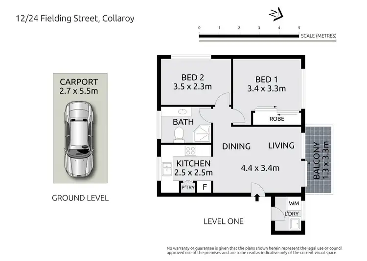 Floorplan of Homely apartment listing, 12/24 Fielding Street, Collaroy NSW 2097