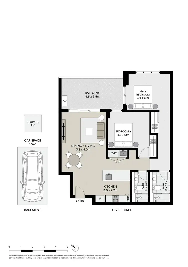 Floorplan of Homely unit listing, 302/77 Edward Street, Carlton NSW 2218