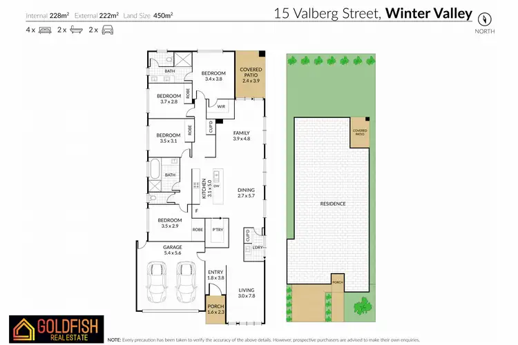 Floorplan of Homely house listing, 15 Valberg Street, Winter Valley VIC 3358