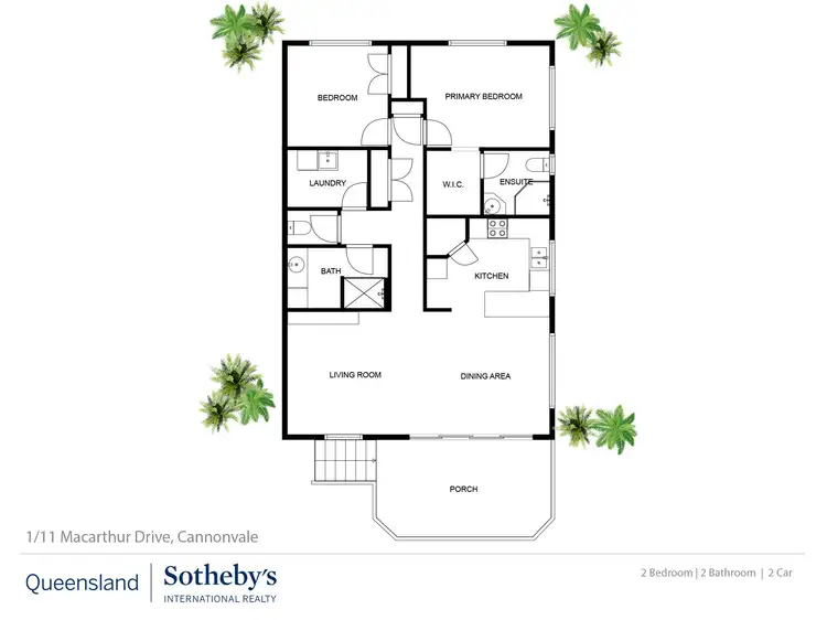 Floorplan of Homely unit listing, 1/11 MacArthur Drive, Cannonvale QLD 4802