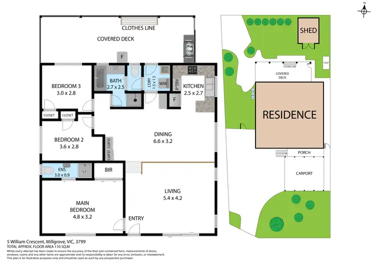 Floorplan of Homely house listing, 5 William Crescent, Millgrove VIC 3799