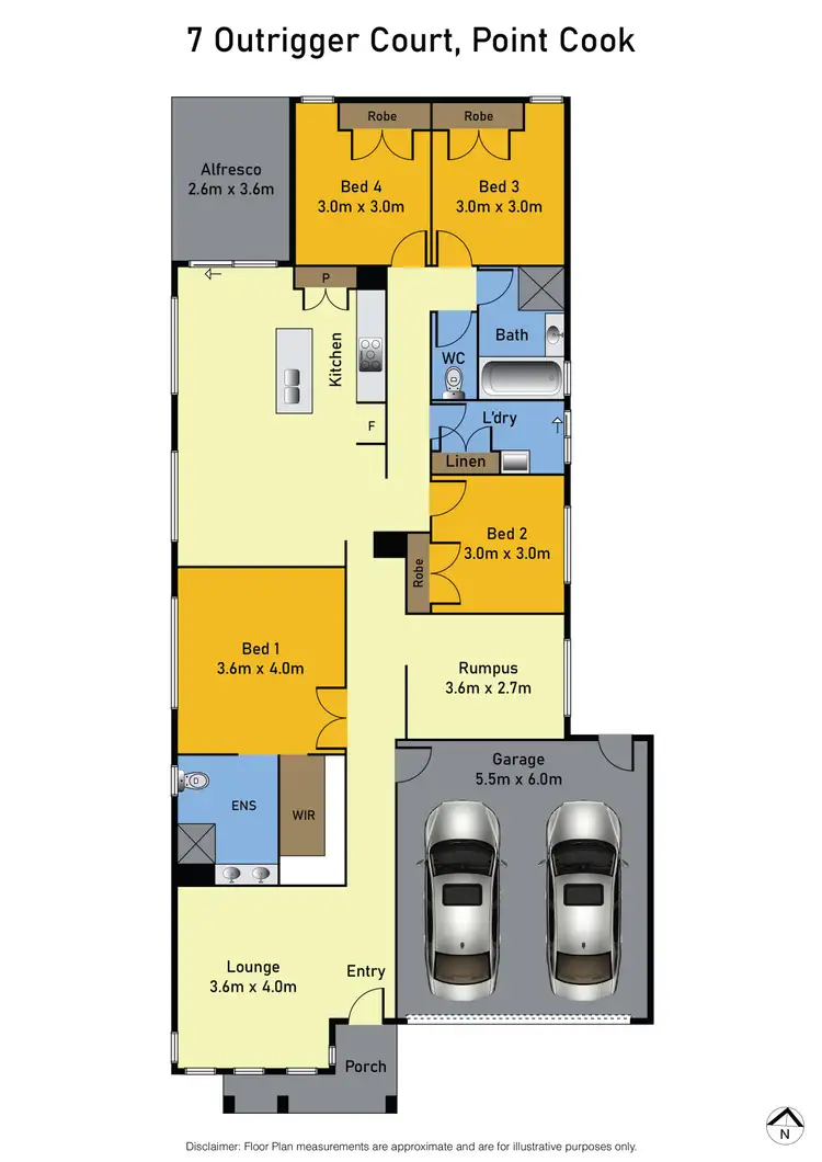 Floorplan of Homely house listing, 7 Outrigger Court, Point Cook VIC 3030