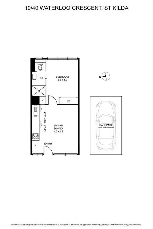 Floorplan of Homely apartment listing, 10/40 Waterloo Crescent, St Kilda VIC 3182