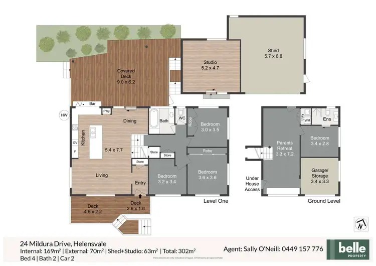 Floorplan of Homely house listing, 24 Mildura Drive, Helensvale QLD 4212