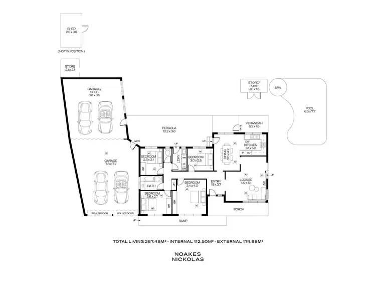 Floorplan of Homely house listing, 1 Dobell Court, Trott Park SA 5158