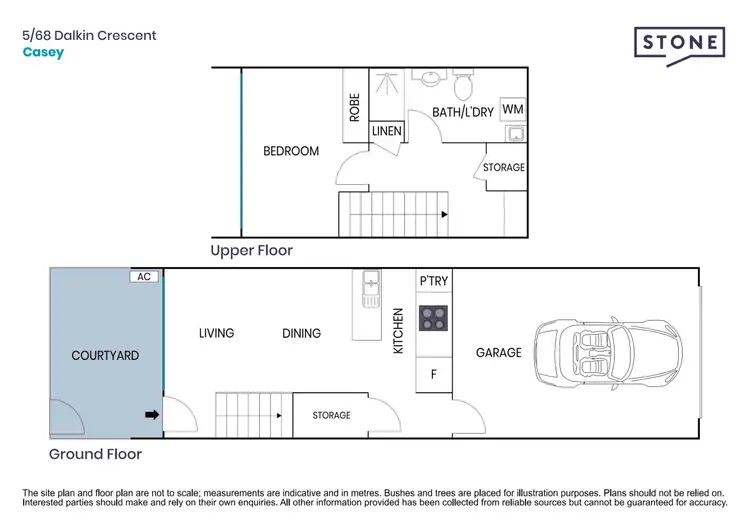 Floorplan of Homely townhouse listing, 5/68 Dalkin Crescent, Casey ACT 2913