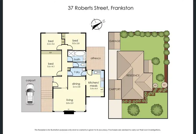 Floorplan of Homely house listing, 37 Roberts Street, Frankston VIC 3199