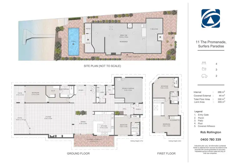 Floorplan of Homely house listing, 11 The Promenade, Isle of Capri QLD 4217
