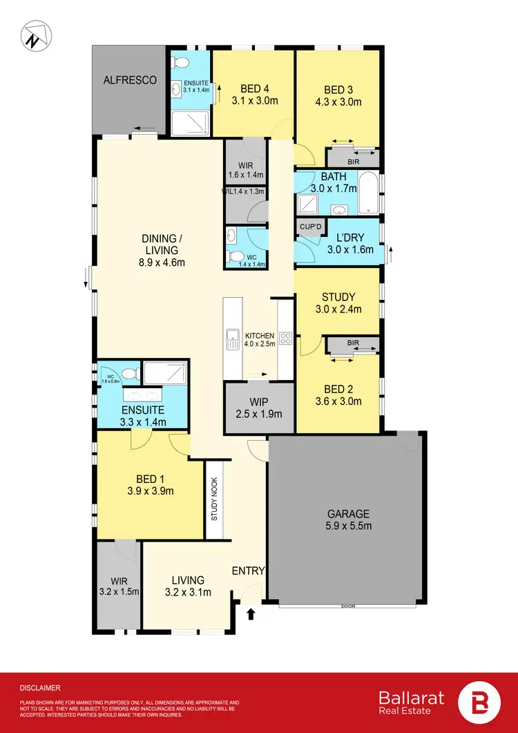 Floorplan of Homely house listing, 100 Shortridge Drive, Lucas VIC 3350