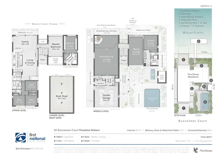 Floorplan of Homely house listing, 32 Buccaneer Court, Paradise Waters QLD 4217