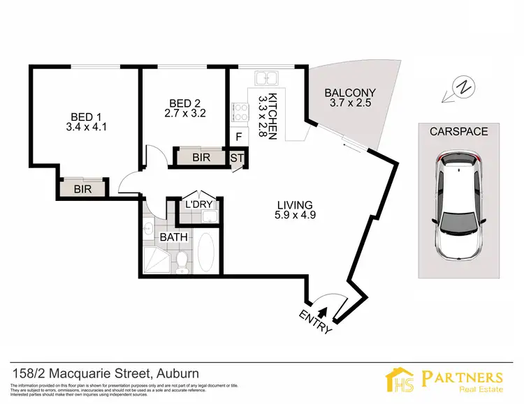 Floorplan of Homely unit listing, 158/2 Macquarie Road, Auburn NSW 2144