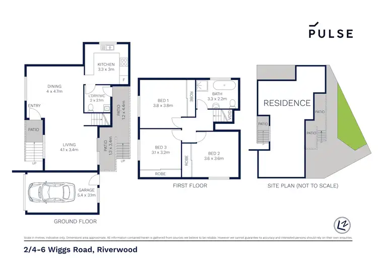Floorplan of Homely townhouse listing, 2/4-6 Wiggs Road, Riverwood NSW 2210