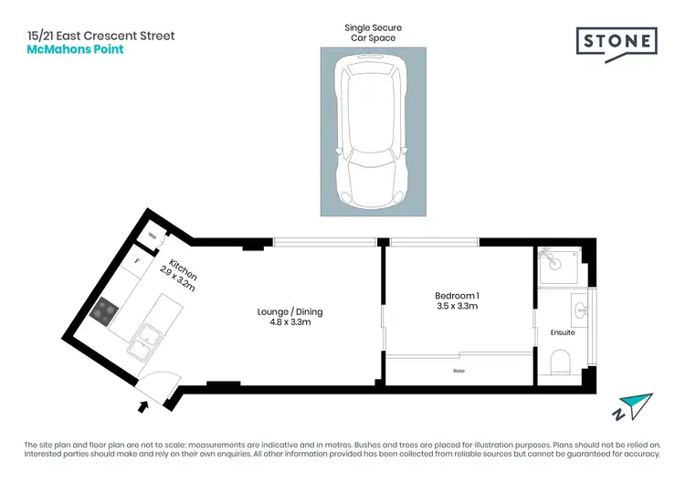 Floorplan of Homely unit listing, 15/21 East Crescent Street, Mcmahons Point NSW 2060