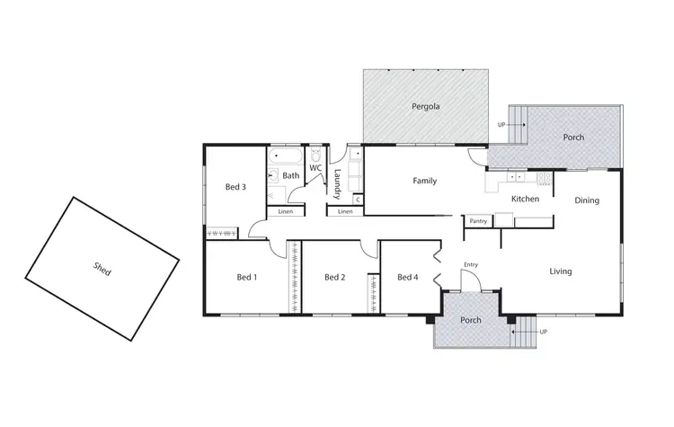 Floorplan of Homely house listing, 11 Frankland Street, Holder ACT 2611